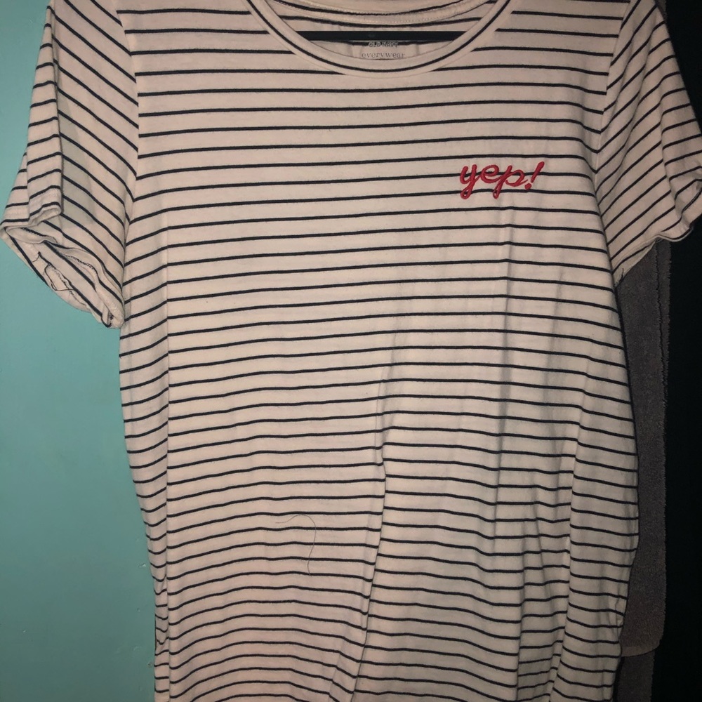 striped t-shirt